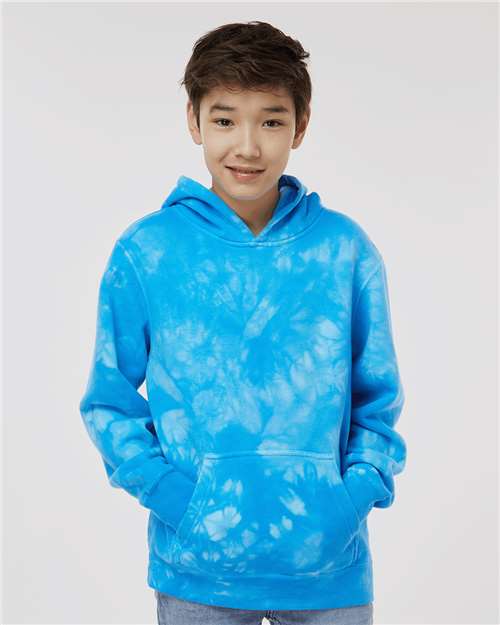 Independent Trading Co. - Youth Midweight Tie-Dyed Hooded Sweatshirt - PRM1500TD