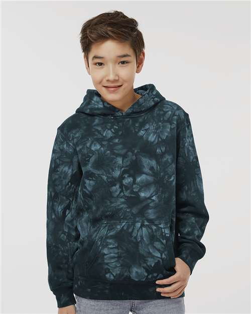 Independent Trading Co. - Youth Midweight Tie-Dyed Hooded Sweatshirt - PRM1500TD