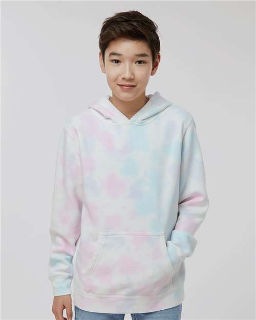 Independent Trading Co. - Youth Midweight Tie-Dyed Hooded Sweatshirt - PRM1500TD