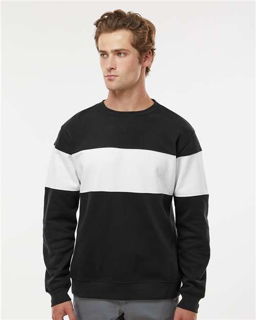 J. America - Unisex Varsity Fleece Crewneck Sweatshirt - 8646