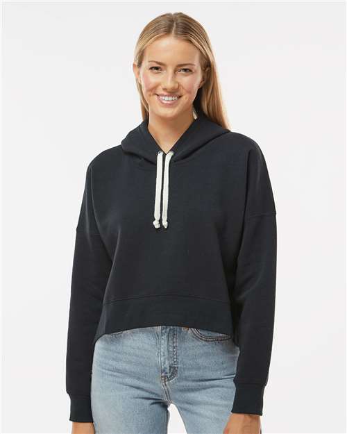 J. America - Women's Crop Hooded Sweatshirt - 8853