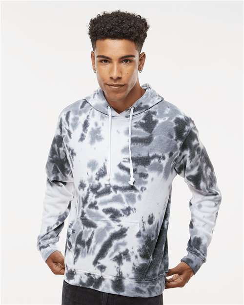 J. America - Men's Tie-Dyed Fleece Hooded Sweatshirt - 8861