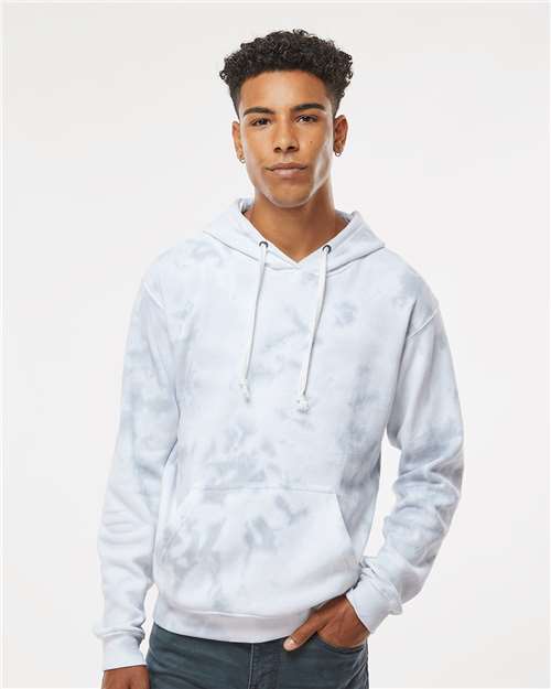J. America - Sudadera con capucha de polar teñido anudado para hombre - 8861