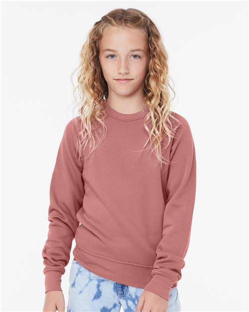 BELLA + CANVAS - Youth Sponge Fleece Crewneck Sweatshirt - 3901Y