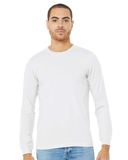 BELLA + CANVAS - Camiseta de manga larga jaspeada CVC - 3501CVC