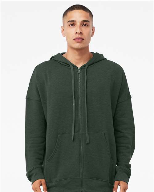 BELLA + CANVAS - Unisex Sponge Fleece DTM Full-Zip Hoodie Sweatshirt - 3759