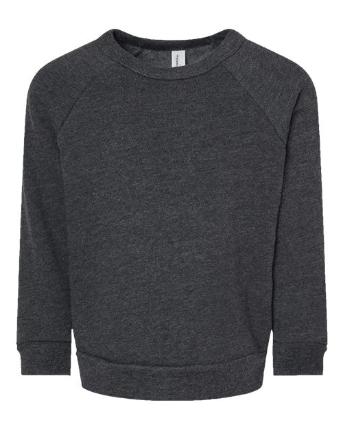 BELLA + CANVAS - Toddler Sponge Fleece Raglan Crewneck Sweatshirt - 3901T