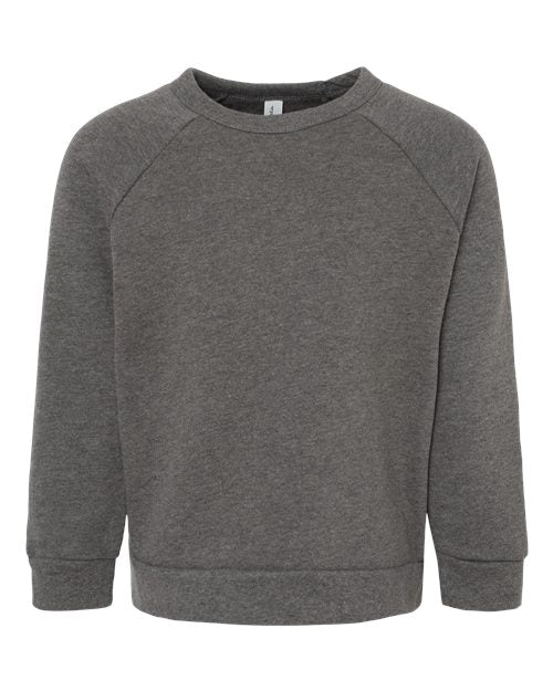 BELLA + CANVAS - Toddler Sponge Fleece Raglan Crewneck Sweatshirt - 3901T