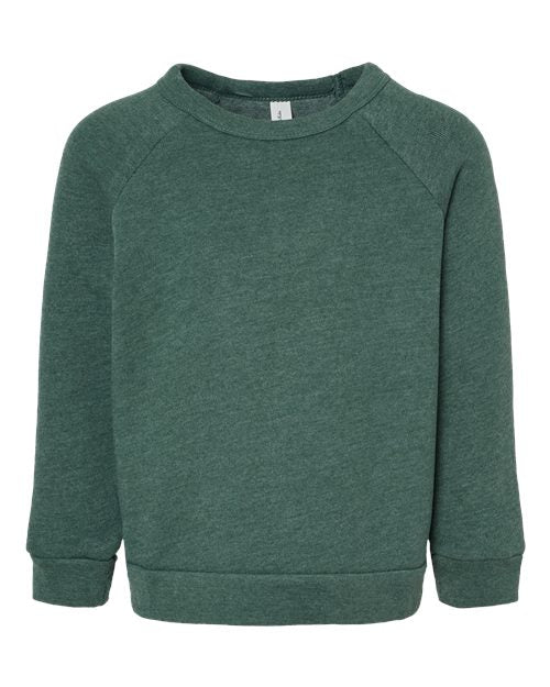 BELLA + CANVAS - Toddler Sponge Fleece Raglan Crewneck Sweatshirt - 3901T