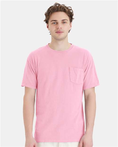 ComfortWash de Hanes - Camiseta unisex con bolsillo teñido - GDH150