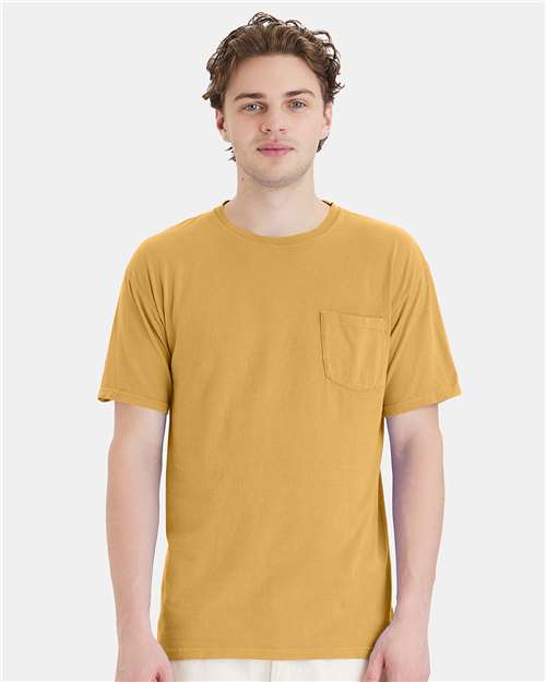 ComfortWash de Hanes - Camiseta unisex con bolsillo teñido - GDH150