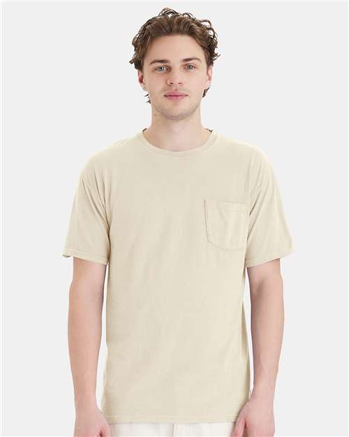 ComfortWash de Hanes - Camiseta unisex con bolsillo teñido - GDH150