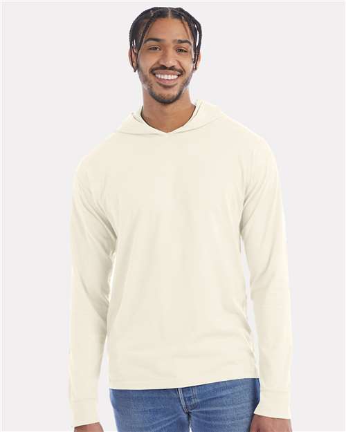 ComfortWash by Hanes - Camiseta unisex de manga larga con capucha y teñido en prenda - GDH280