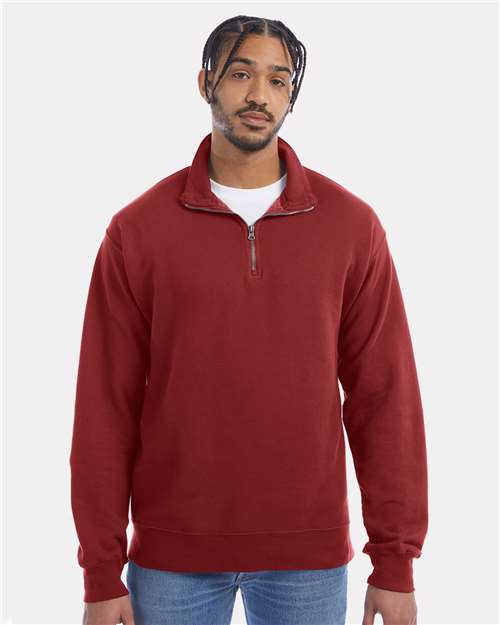 ComfortWash by Hanes - Unisex Garment-Dyed Quarter-Zip Sweatshirt - GDH425
