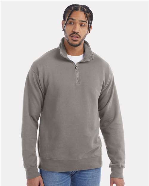 ComfortWash by Hanes - Unisex Garment-Dyed Quarter-Zip Sweatshirt - GDH425