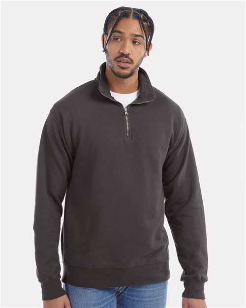 ComfortWash by Hanes - Unisex Garment-Dyed Quarter-Zip Sweatshirt - GDH425