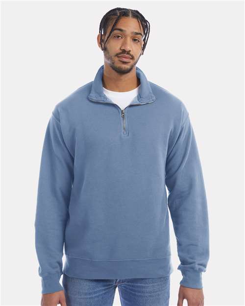 ComfortWash by Hanes - Unisex Garment-Dyed Quarter-Zip Sweatshirt - GDH425