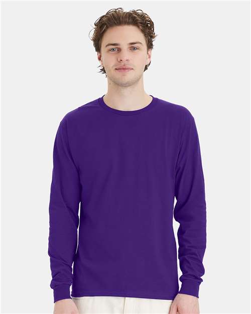Hanes - Camiseta de manga larga Essential-T - 5286