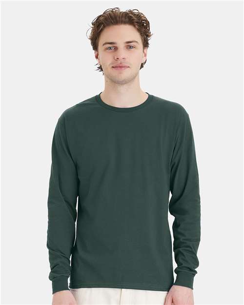 Hanes - Camiseta de manga larga Essential-T - 5286