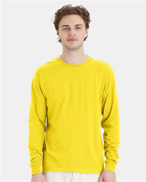 Hanes - Camiseta de manga larga Essential-T - 5286