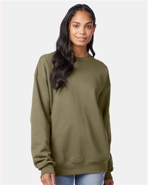 Hanes - Sudadera unisex de cuello redondo Ultimate Cotton® - F260