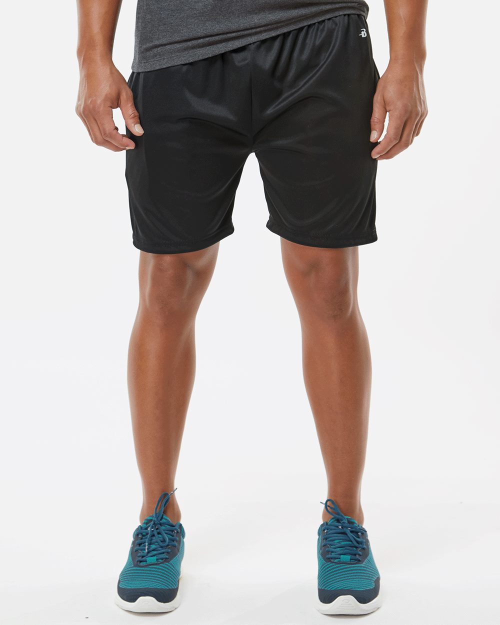 Badger - Pantalones cortos B-Core de 5" con bolsillos para hombre - 4146