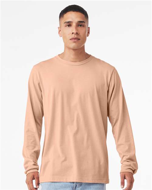 BELLA + CANVAS - Camiseta de manga larga jaspeada CVC - 3501CVC