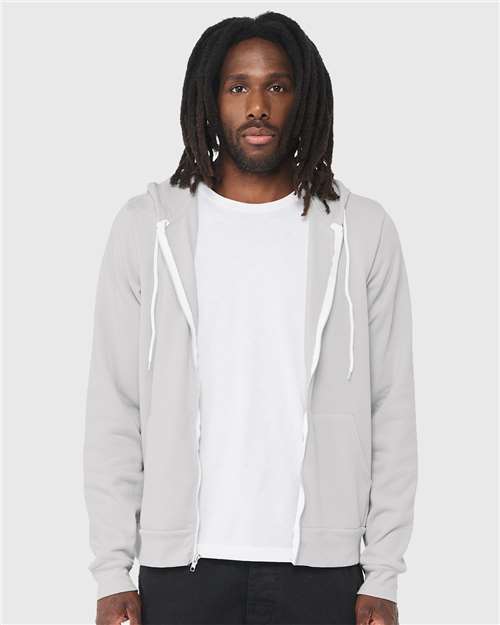 BELLA + CANVAS - Unisex Sponge Fleece Full-Zip Hoodie Sweatshirt - 3739