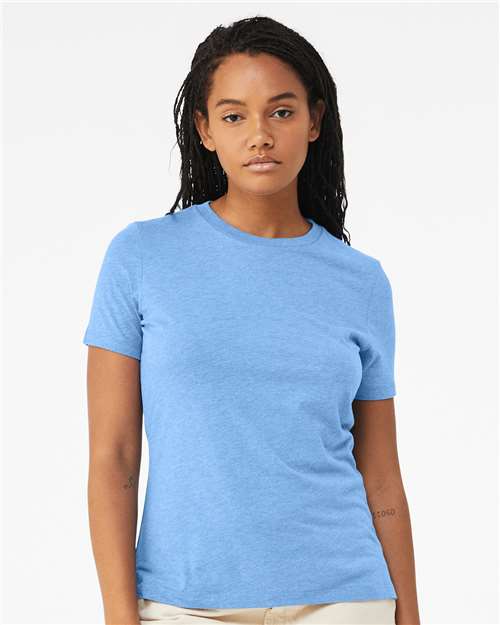 BELLA + CANVAS - Camiseta de corte relajado para mujer con tejido CVC jaspeado - 6400CVC