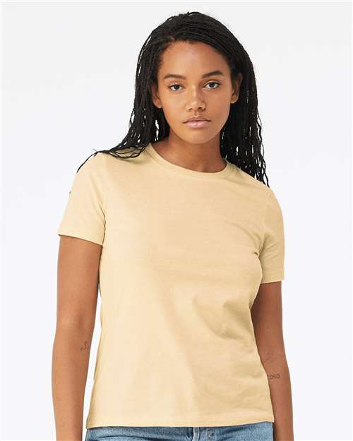BELLA + CANVAS - Camiseta de corte relajado para mujer con tejido CVC jaspeado - 6400CVC