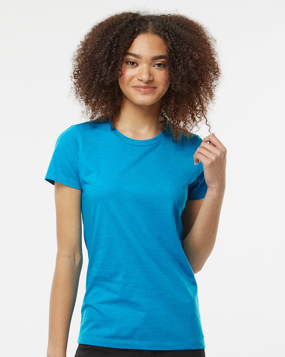 Tultex - Camiseta de mezcla de algodón premium para mujer - 542