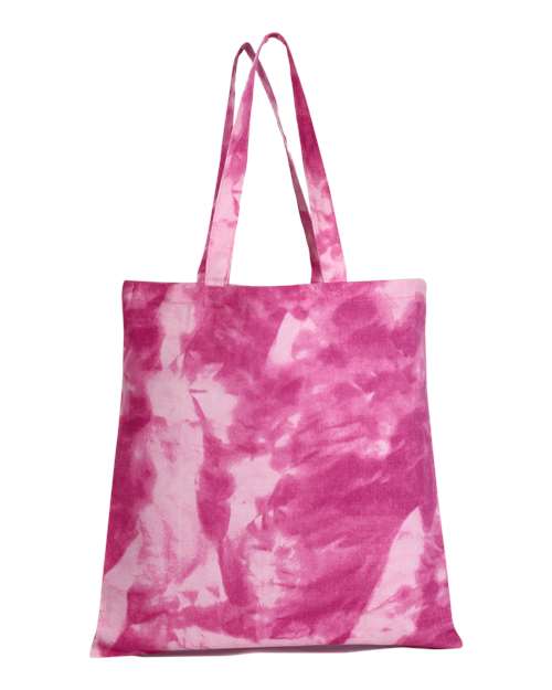 Q-Tees - Tie-Dyed Canvas Tote Bag - TD800