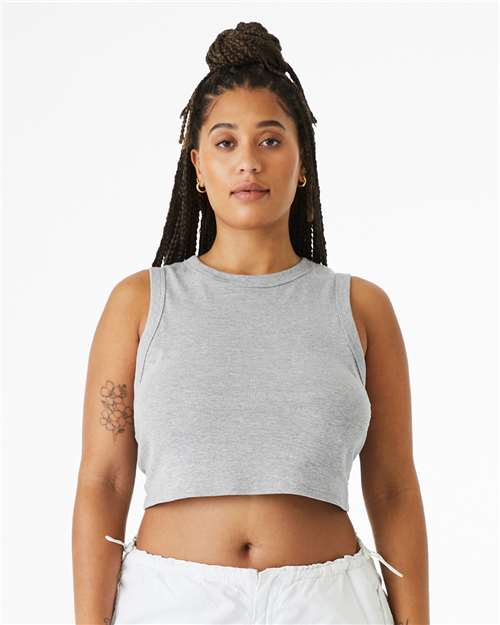 BELLA + CANVAS - Women's Micro Rib Muscle Crop Tank - 1013