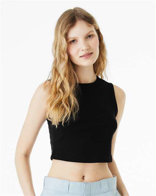 BELLA + CANVAS - Women's Micro Rib Muscle Crop Tank - 1013