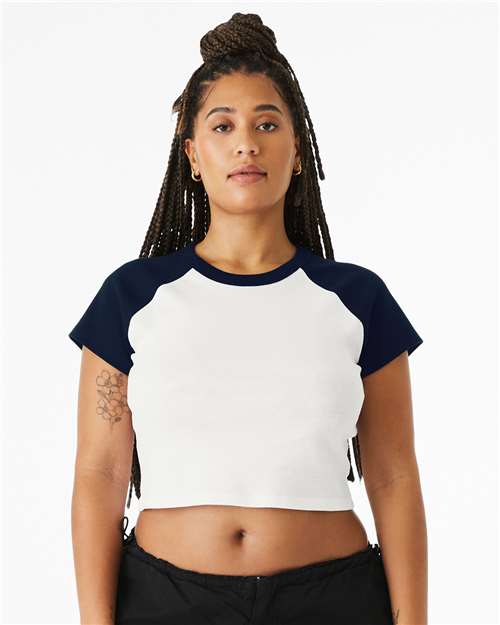 BELLA + CANVAS - Women's Micro Rib Raglan Baby Tee - 1201