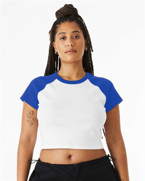 BELLA + CANVAS - Women's Micro Rib Raglan Baby Tee - 1201