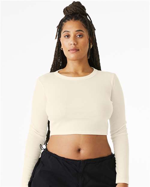 BELLA + CANVAS - Camiseta de manga larga con microcanalé para bebé - 1501