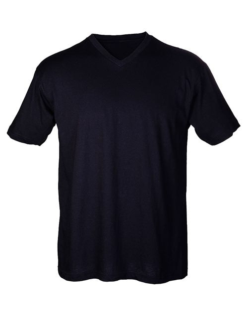 Tultex - Camiseta de cuello en V de jersey fino para hombre - 206