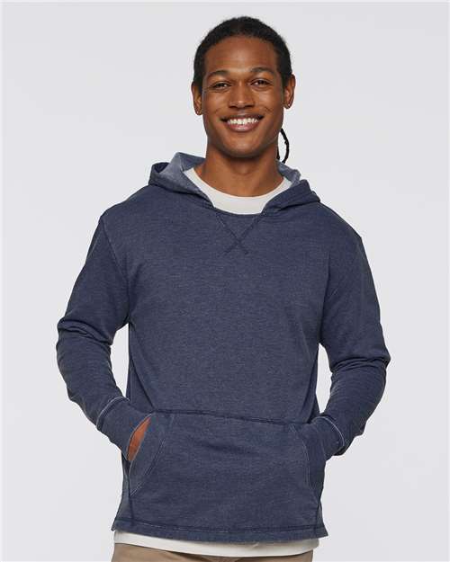 LAT - Unisex Vintage Wash Fleece Hoodie Sweatshirt - 6936
