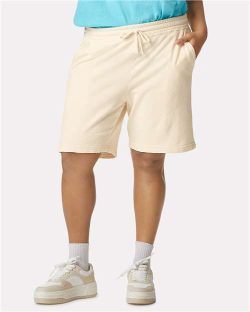 Comfort Colors - Pantalones cortos deportivos unisex de polar ligero teñido en prenda - 1468