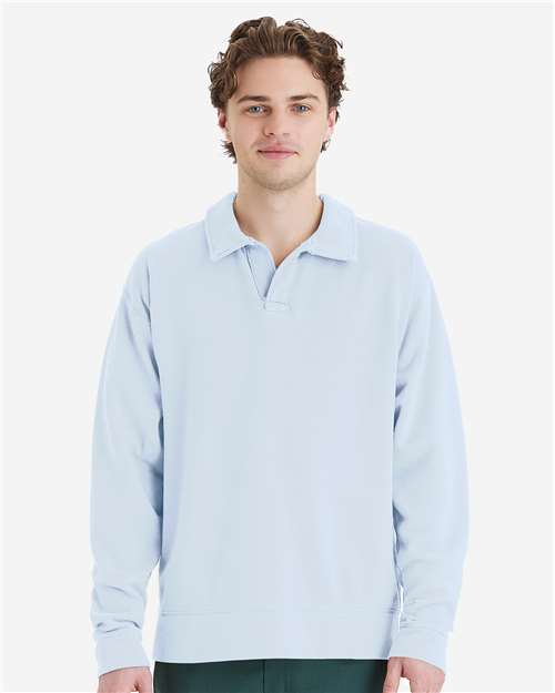 ComfortWash by Hanes - Sudadera unisex con cuello polo teñido - GDH490