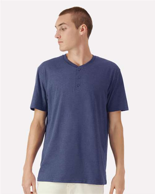 American Apparel - Camiseta unisex CVC Henley - 2004CVC