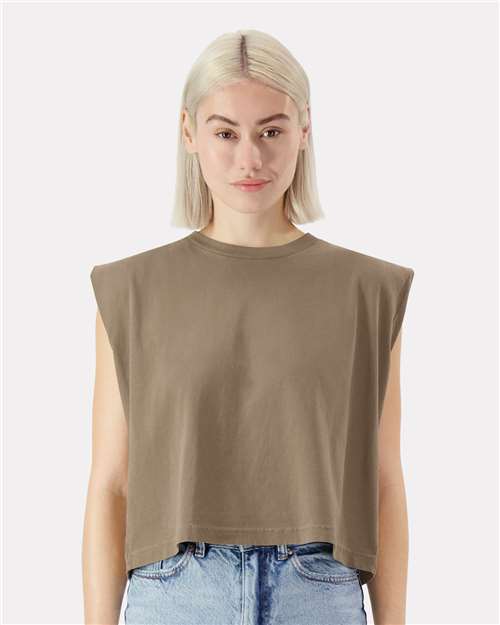 American Apparel - Women's Garment-Dyed Heavyweight Muscle Tee - 307GD
