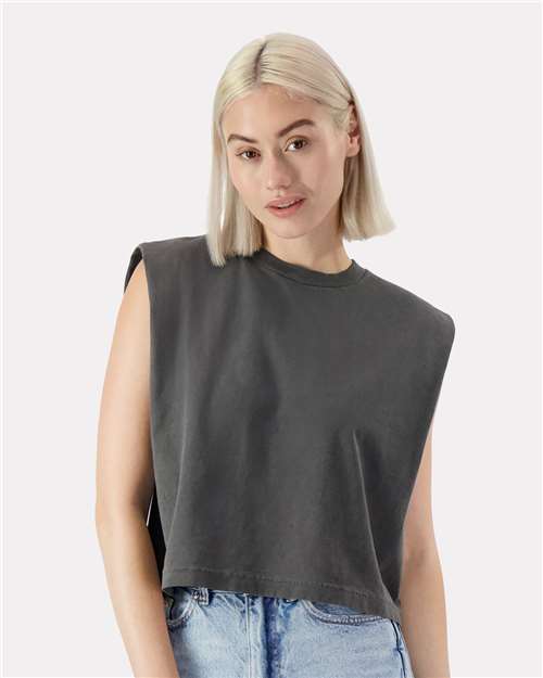 American Apparel - Women's Garment-Dyed Heavyweight Muscle Tee - 307GD