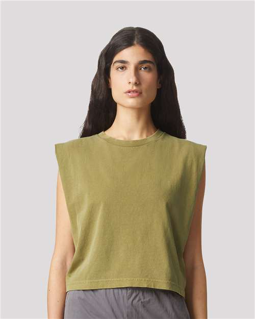 American Apparel - Camiseta sin mangas teñida en prenda para mujer - 307GD