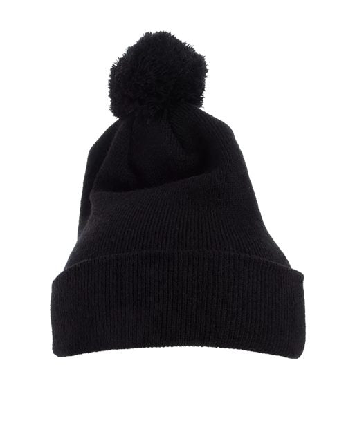 YP Classics - Gorro de punto con puños y pompones - 1501P
