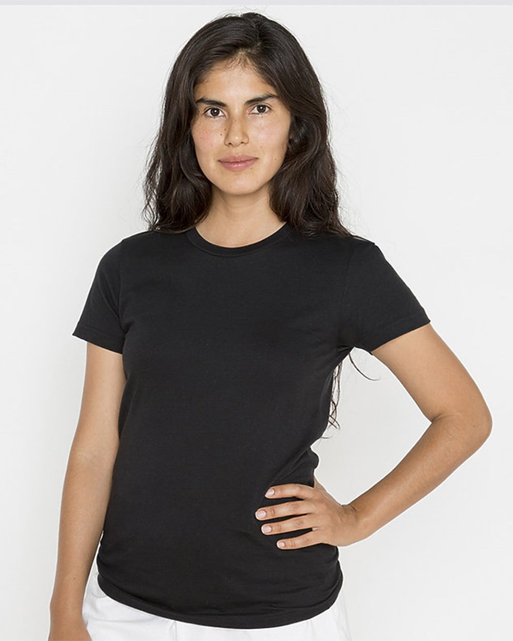 Los Angeles Apparel - Camiseta de jersey fino para mujer, fabricada en EE. UU. - 21002