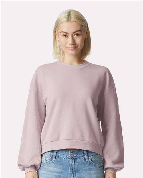 American Apparel - Sudadera de cuello redondo de polar ReFlex para mujer - RF494