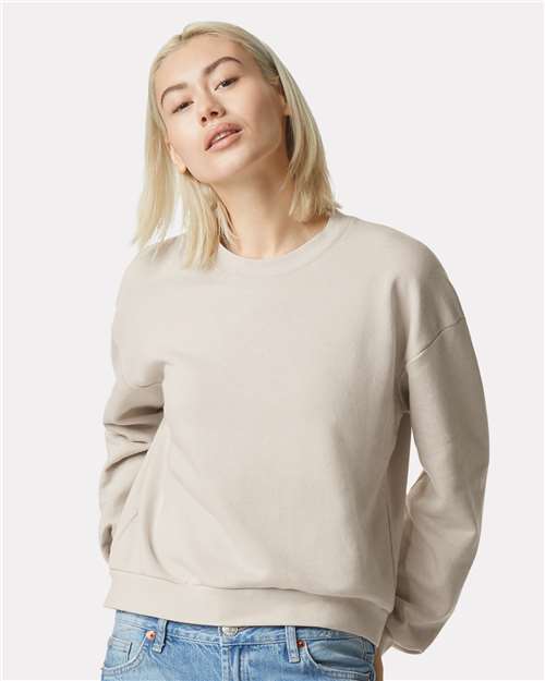 American Apparel - Sudadera de cuello redondo de polar ReFlex para mujer - RF494