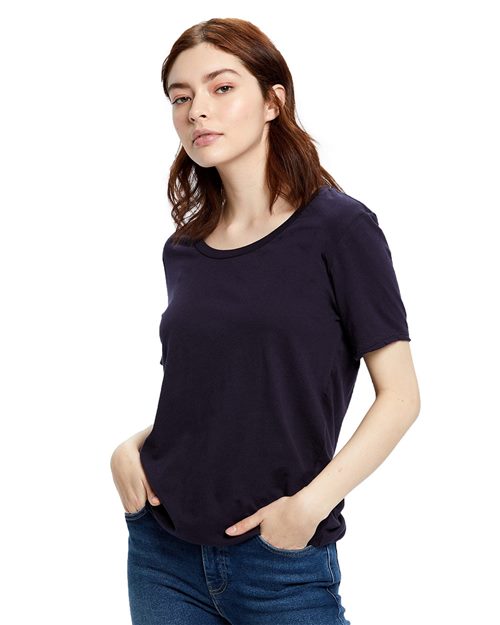 US Blanks - Camiseta holgada estilo boyfriend para mujer - US115